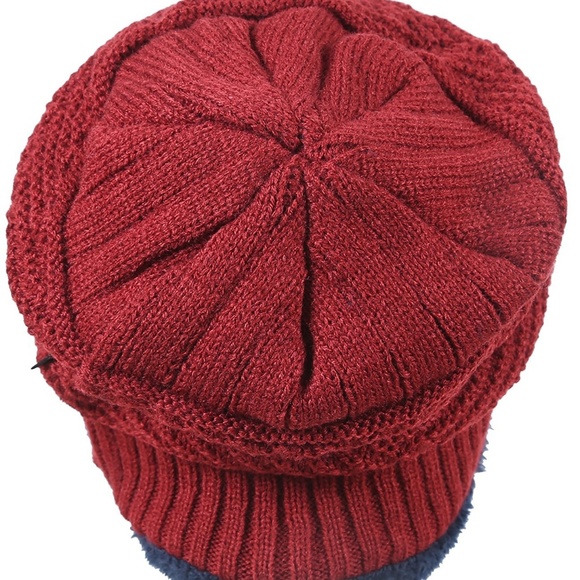 Winter Knitting Skull Cap Wool Slouchy Beanie Hat - Picture 4 of 8